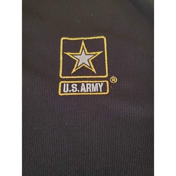 US Army Embroidered Logo Polo Shirt Mens Size XL Black Paragon *Read* - Picture 3 of 10